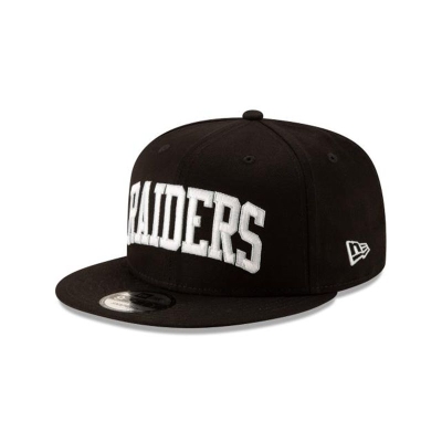 Black Las Vegas Raiders Hat - New Era NFL Basic 9FIFTY Snapback Caps USA6285430